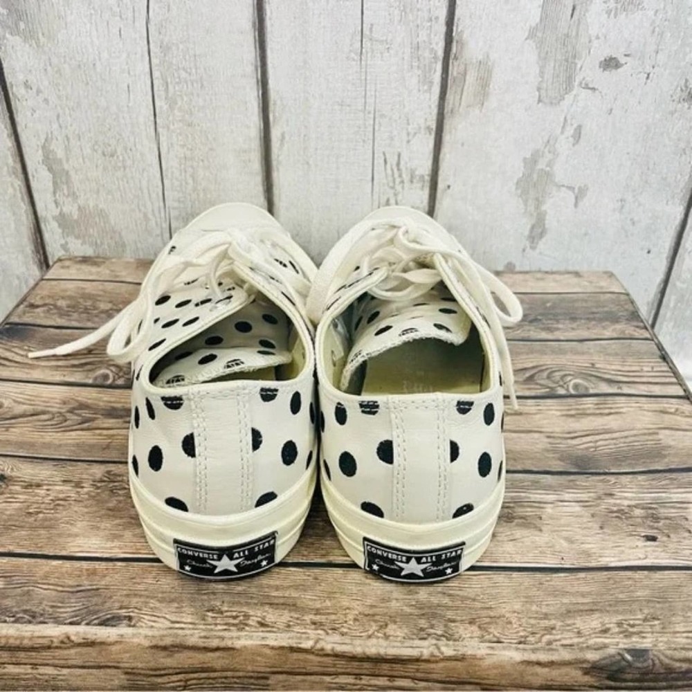 Converse Chuck Taylor All Stars - Leather Polka Dot Low Top Sneakers - Picture 7 of 9